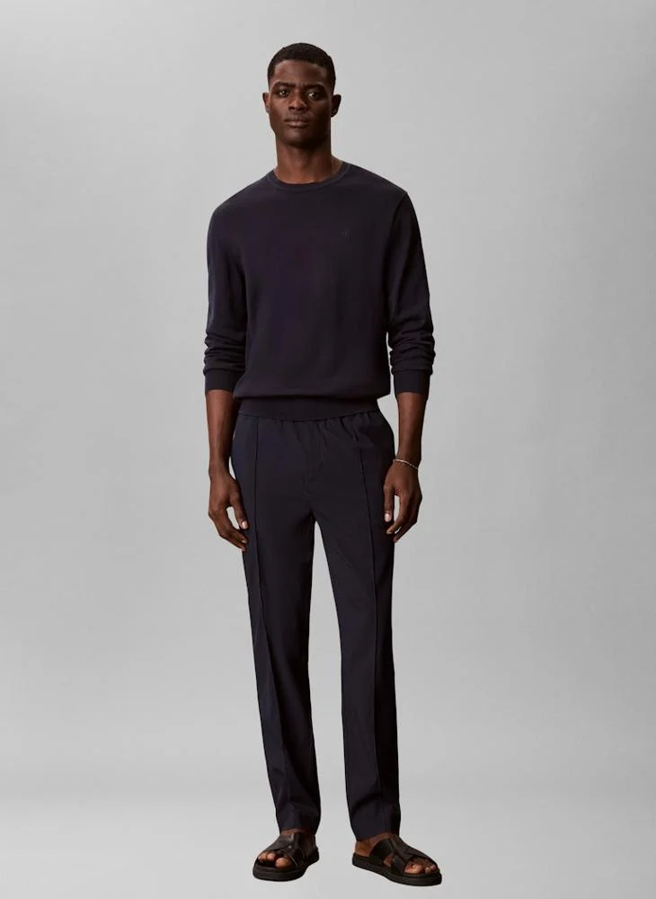 CALVIN KLEIN  Seersucker Pull-on Trousers for Men | Best Price UAE